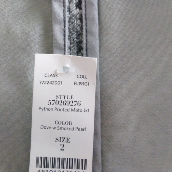 WHBM Gorgeous Python printed Moto Jacket - Picture 8 of 9